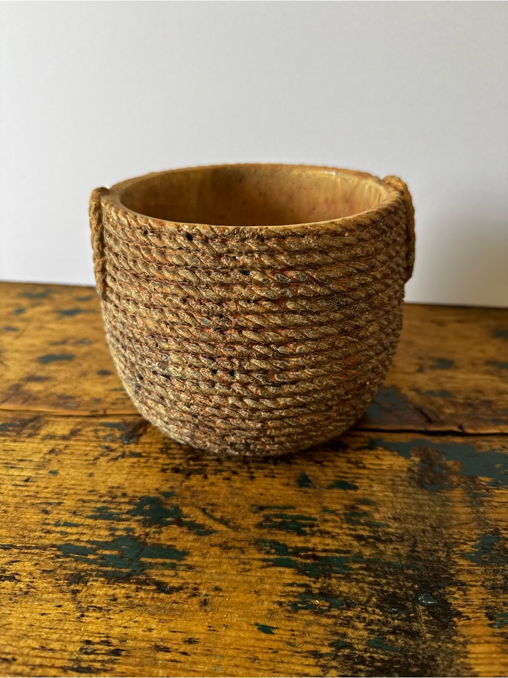 Concrete Natural Rope Look Planter Pot - Picture 4 of 8